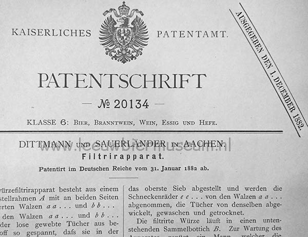 Patent Aachener Exportbier